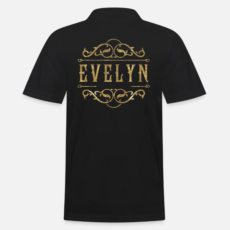 Evelyn gold - Männer Poloshirt - Schwarz