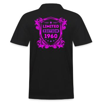 1960 - Männer Poloshirt - Schwarz - Hinten - Kai (181cm)