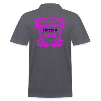 2020 - Men's Polo Shirt - charcoal grey - Back - Nico (186cm)