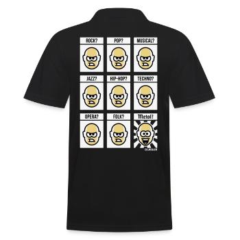 Rien ne vaut le heavy metal ! (Hardrock / NEG / 3C) - Polo Homme - noir - Dos - Kai (181cm)