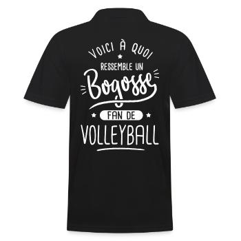 volleyball Bogosse joueur volley fan de volleyball - Polo Homme - noir - Dos - Kai (181cm)