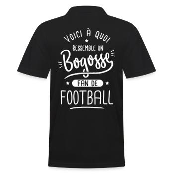 football Bogosse joueur de foot fan de football - Polo Homme - noir - Dos - Kai (181cm)