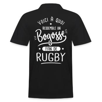 rugby Bogosse joueur de rugby fan de rugby - Polo Homme - noir - Dos - Kai (181cm)