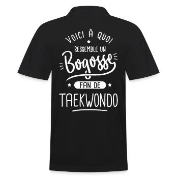 taekwondo Bogosse fan de sport taekwondo karaté - Polo Homme - noir - Dos - Kai (181cm)