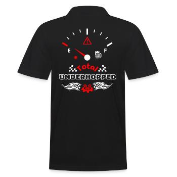 Total Unterhopft Bier Tank Display Tacho - Männer Poloshirt - Schwarz - Hinten - Kai (181cm)