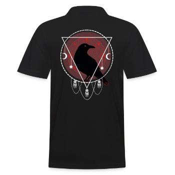 Mythologie nordique du corbeau Celtes - Polo Homme - noir - Dos - Kai (181cm)
