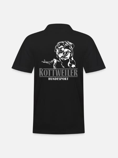 ROTTWEILER Hundesport Hunde Hund Wilsigns - Männer Poloshirt - Schwarz