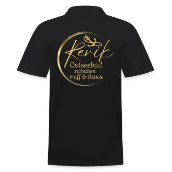 Rerik- Ostseebad zwischen Haff & Ostsee - Männer Poloshirt - Schwarz - Hinten - Kai (181cm)