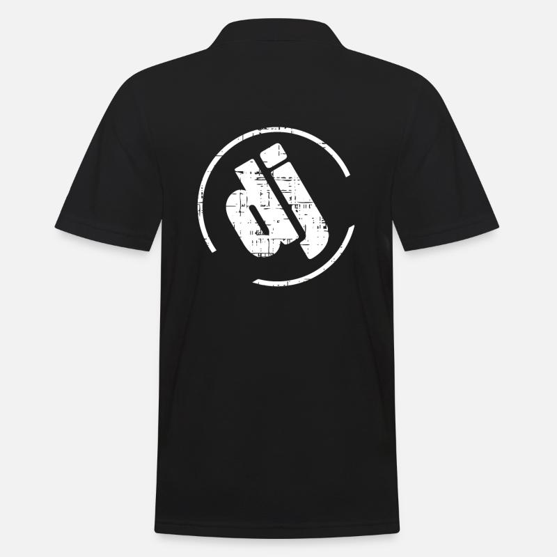 For DJs only - Discjockeys & Djanes - Men's Polo Shirt - black
