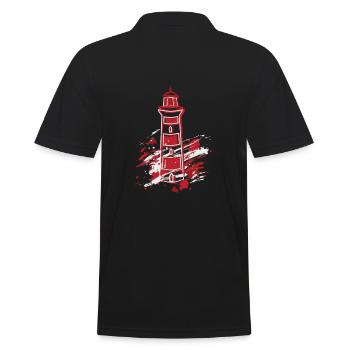 Leuchtturm Mer Baltique Mer du Nord Rügen Fehmarn - Polo Homme - noir - Dos - Kai (181cm)