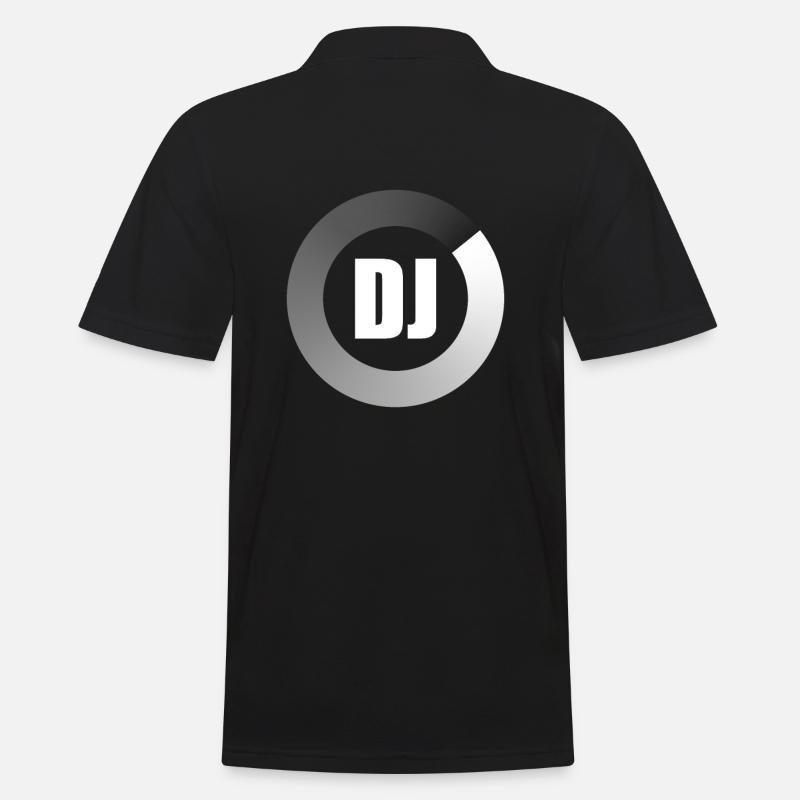 DJ Party Discjockey - Männer Poloshirt - Schwarz