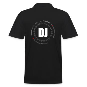 House Trance DJ Dance Discjockey - Männer Poloshirt - Schwarz - Hinten - Kai (181cm)