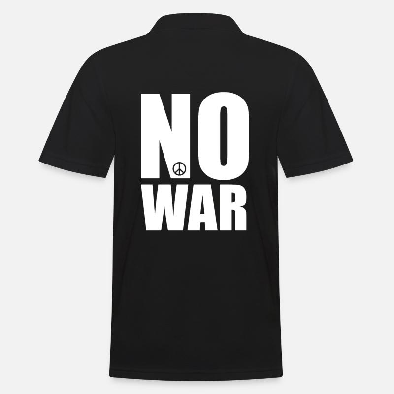 No War Peace No War - Men's Polo Shirt - black