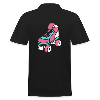 Roller Skate Roller Skates Roller Skates Inline Skating - Men's Polo Shirt - black - Back - Kai (181cm)