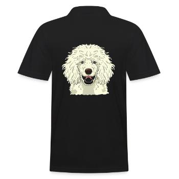Chien de race caniche chien - Polo Homme - noir - Dos - Kai (181cm)