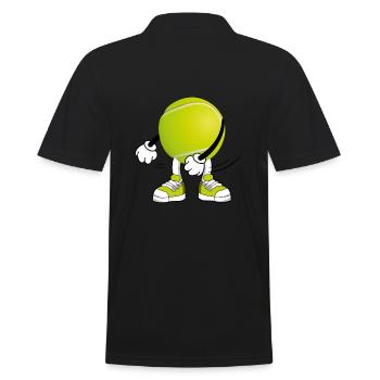 Balle de tennis Floss Flossing Tennis - Polo Homme - noir - Dos - Kai (181cm)