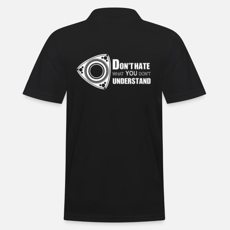 Ne déteste pas ce que tu ne comprends pas Rotary Wankel - Polo Homme - noir