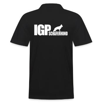 IGP SCHÄFERHUND Wilsigns Hundesport Hunde Geschenk - Männer Poloshirt - Schwarz - Hinten - Kai (181cm)