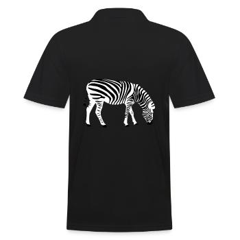 zèbre - Polo Homme - noir - Dos - Kai (181cm)