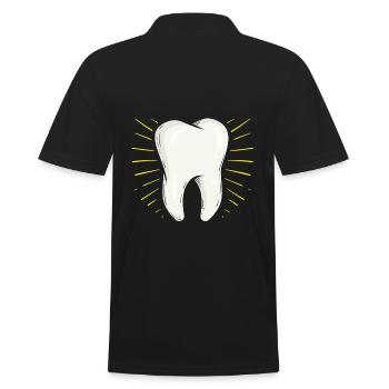 Tooth world tooth day teeth tooth health - Men's Polo Shirt - black - Back - Kai (181cm)