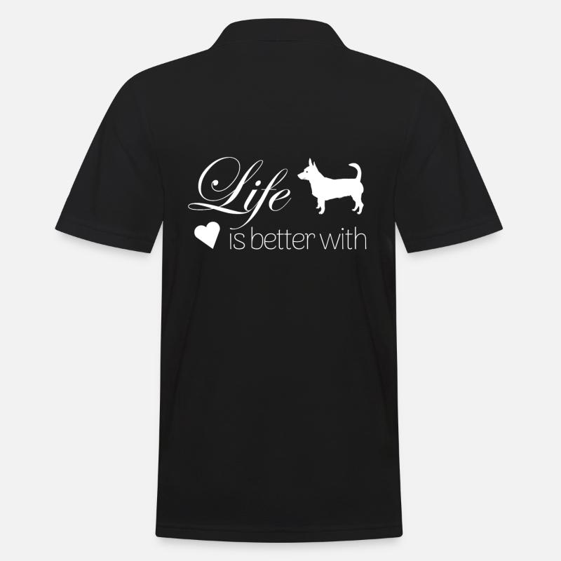 Lancashire Heeler - Männer Poloshirt - Schwarz