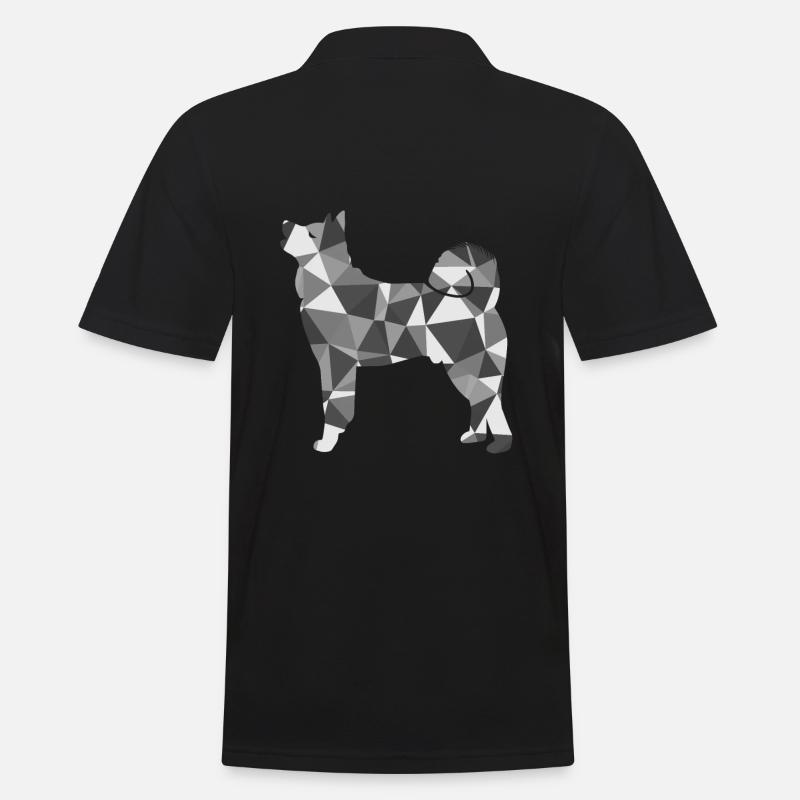 Polygon Akita - Männer Poloshirt - Schwarz