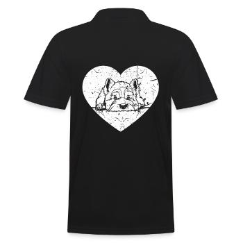 West Highland White Terrier - Men's Polo Shirt - black - Back - Kai (181cm)