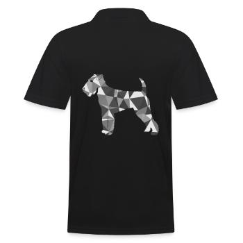 Polygon Airedale Terrier - Männer Poloshirt - Schwarz - Hinten - Kai (181cm)