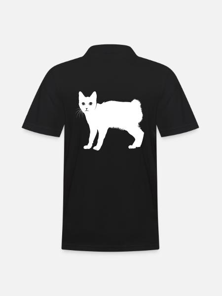 Japanese Bobtail - Men's Polo Shirt - black