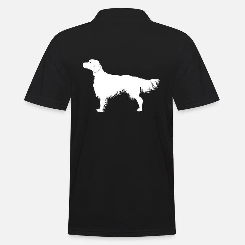 Irish Red Setter - Männer Poloshirt - Schwarz