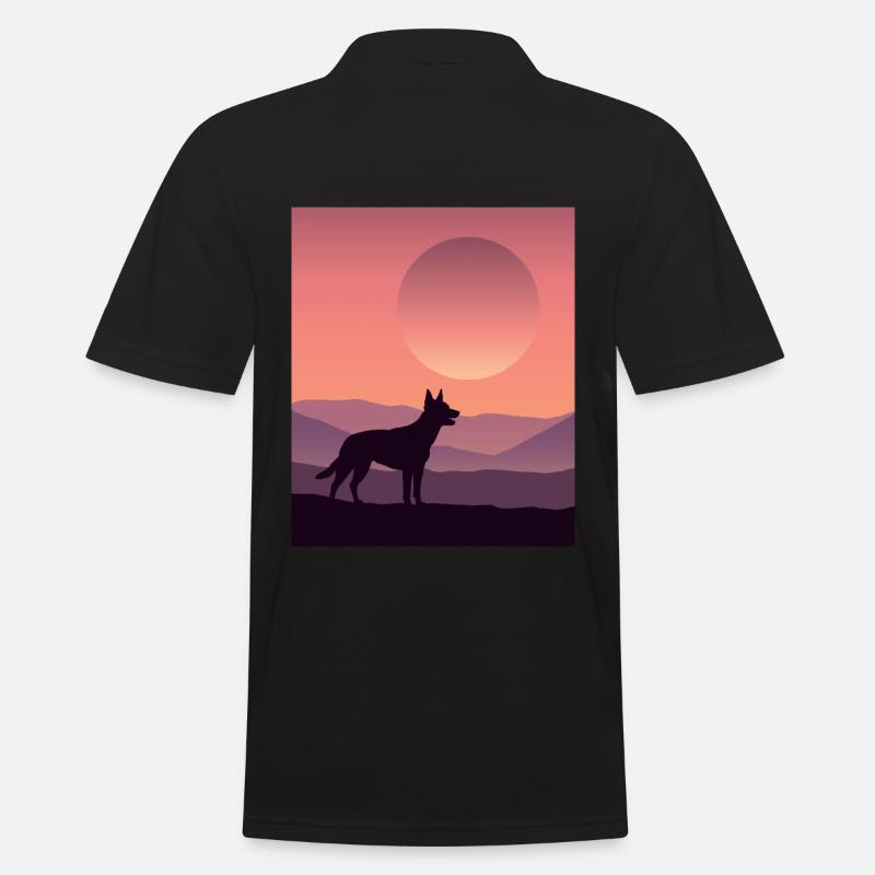 Australian Kelpie - Männer Poloshirt - Schwarz