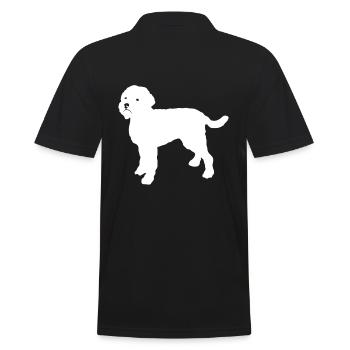 Lagotto Romagnolo - Männer Poloshirt - Schwarz - Hinten - Kai (181cm)