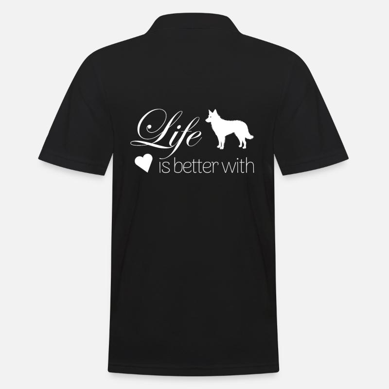 Mudi Ungarischer Schäferhund - Männer Poloshirt - Schwarz