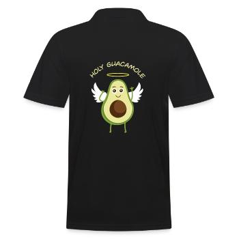 Holy Guacamole - holy avocado - Men's Polo Shirt - black - Back - Kai (181cm)