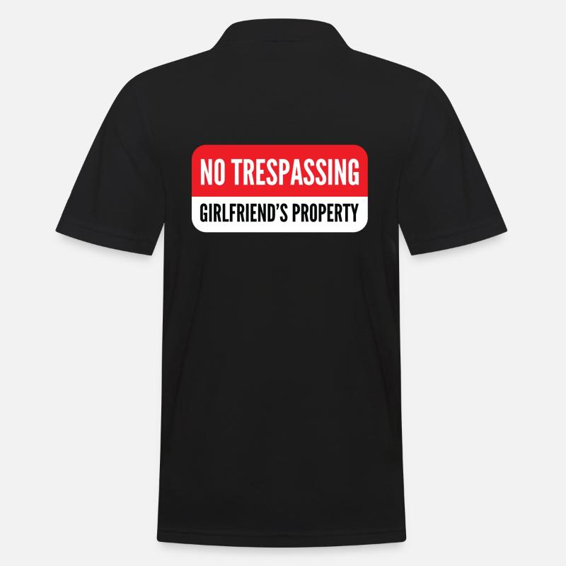 Eigentum meiner Freundin - Männer Poloshirt - Schwarz