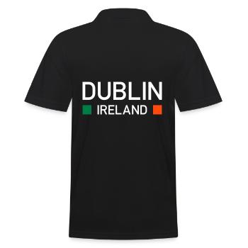 Dublin, Irlande (deux carrés) - Polo Homme - noir - Dos - Kai (181cm)