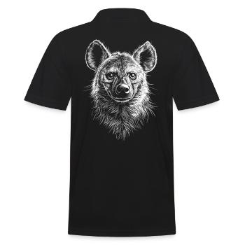 Hyène, Hyène tachetée, Portrait, Faune, Afrique, Animaux - Polo Homme - noir - Dos - Kai (181cm)