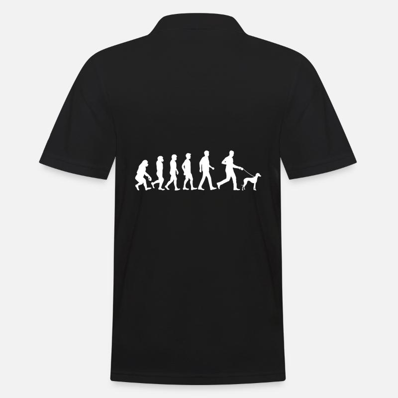 Sloughi Hund Evolution Hundebesitzer - Männer Poloshirt - Schwarz