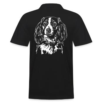 KOOIKERHONDJE Kooiker Dogs Chien Hound Wilsigns - Polo Homme - noir - Dos - Kai (181cm)