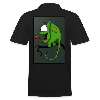 caméléon - Polo Homme - noir - Dos - Kai (181cm)
