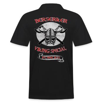 Viking Skull Skull Axe Valhalla - Polo Homme - noir - Dos - Kai (181cm)