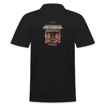 Chinesisch_Architektur in Sommerpalast_Yulan 1889 - Men's Polo Shirt - black - Back - Kai (181cm)