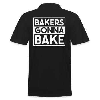 Les boulangers vont cuisiner - Baker Gifts - Polo Homme - noir - Dos - Kai (181cm)
