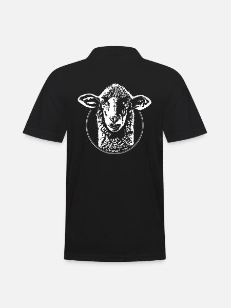 SHEEP Sheep animals Wilsigns Shepherd - Men's Polo Shirt - black