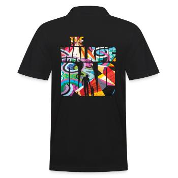 The Walking Dad Vater und Sohn - Männer Poloshirt - Schwarz - Hinten - Kai (181cm)