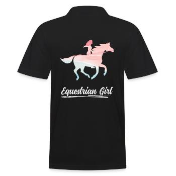 Équitation Fille Équestre Dressage - Polo Homme - noir - Dos - Kai (181cm)