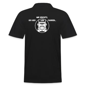 Mir reichts - Männer Poloshirt - Schwarz - Hinten - Kai (181cm)