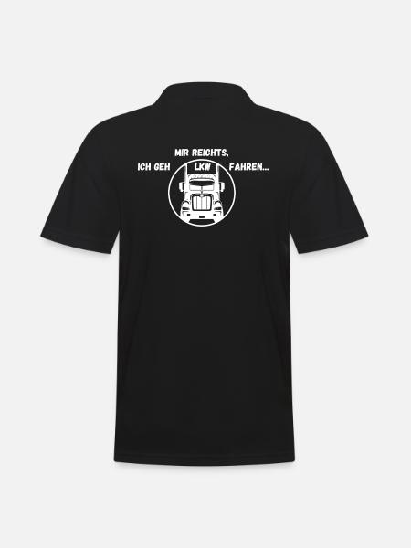 Mir reichts - Männer Poloshirt - Schwarz