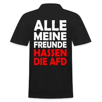 Tous mes amis détestent l’AfD - Polo Homme - noir - Dos - Kai (181cm)