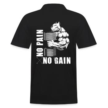Bodybuilding PUMP Beast - Polo Homme - noir - Dos - Kai (181cm)